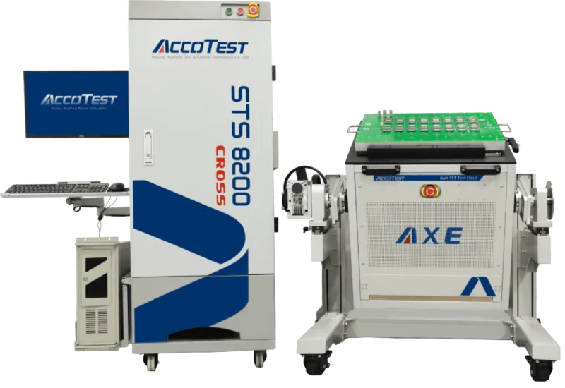 AXE-FET test head configured for GaN and SiC discrete FETs